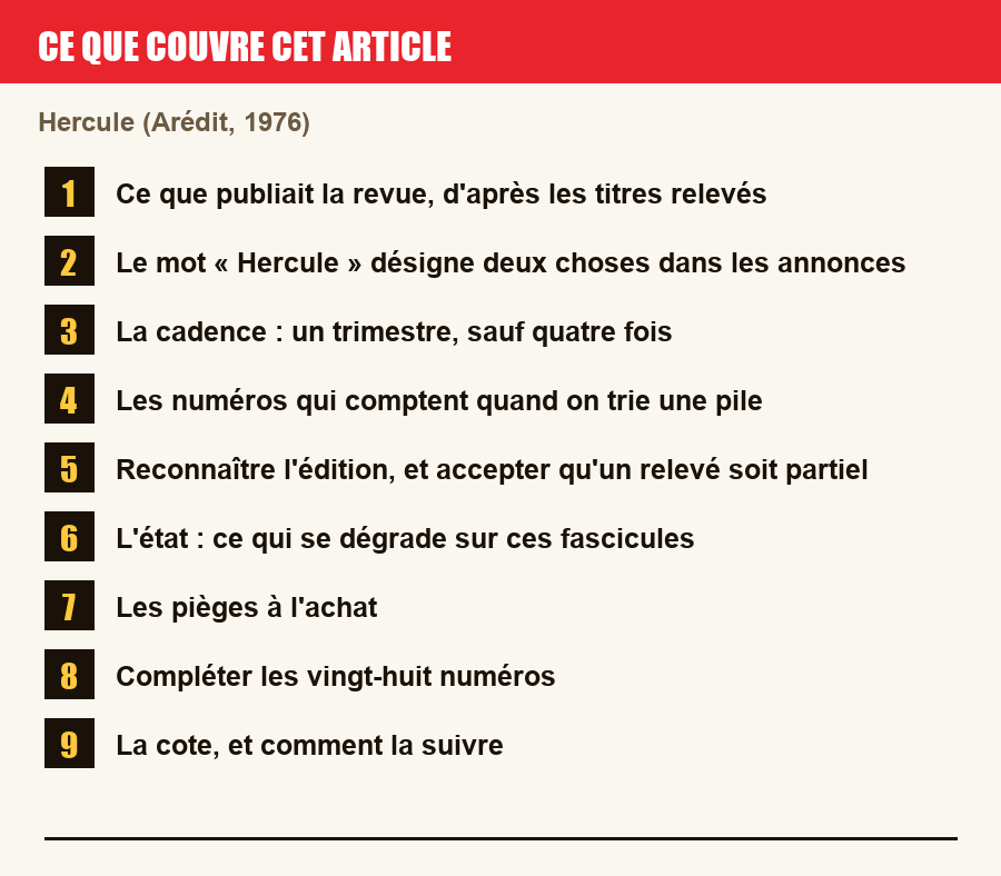 Plan de l'article section par section, de la présentation générale jusqu'aux pièges à l'achat