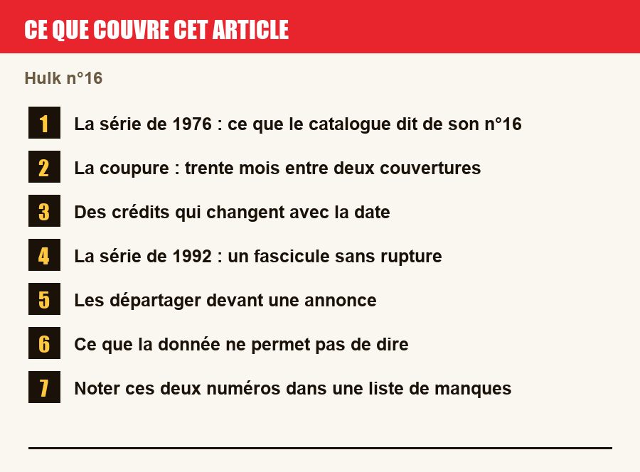 Plan de l'article section par section, de la présentation générale jusqu'aux pièges à l'achat