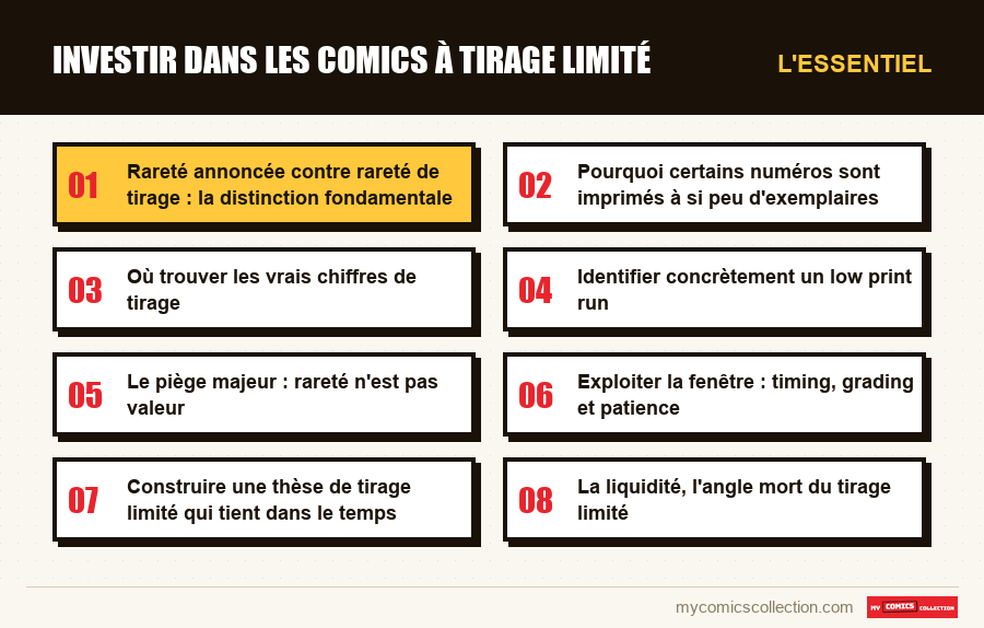 L'essentiel : Investir dans les comics à tirage limité