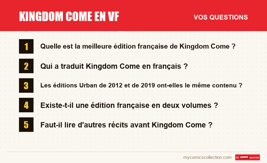 Les questions fréquentes sur Kingdom Come en VF auxquelles répond cet article