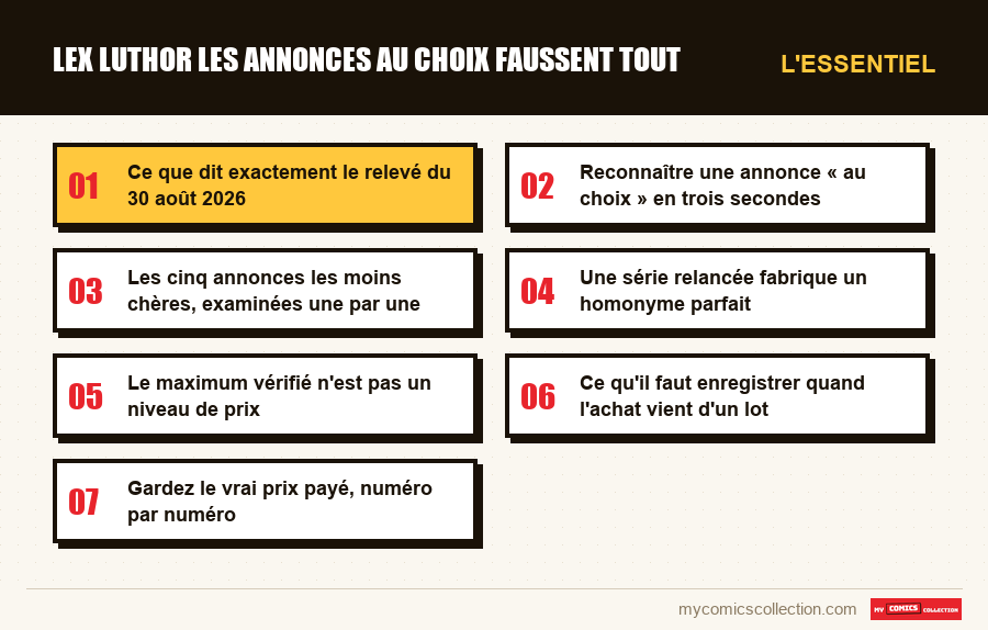 L'essentiel : lex luthor les annonces au choix faussent tout