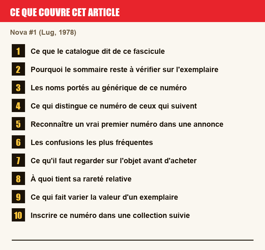 Plan de l'article section par section, de la présentation générale jusqu'aux pièges à l'achat