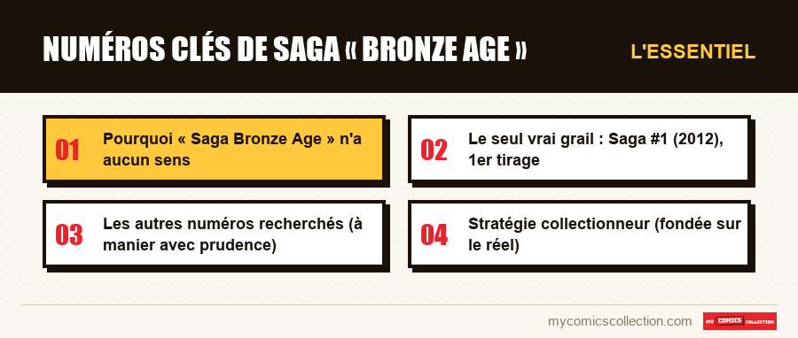 L'essentiel : Numéros clés de Saga « Bronze Age »