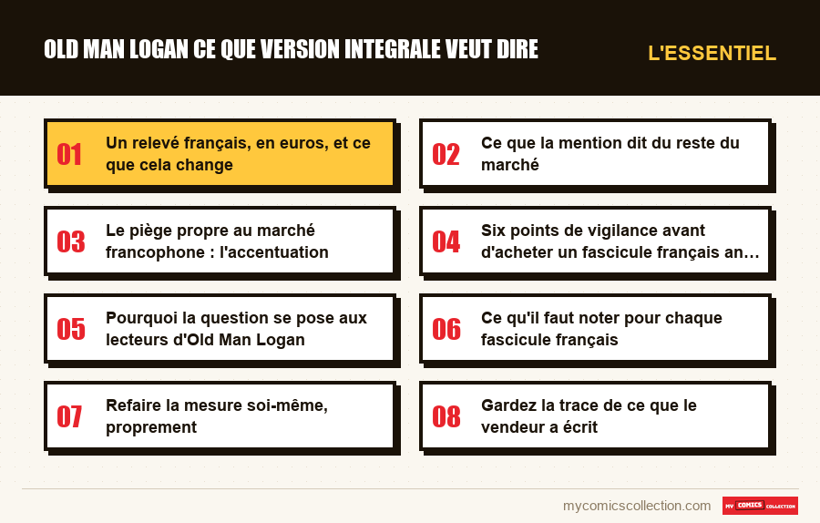 L'essentiel : old man logan ce que version integrale veut dire