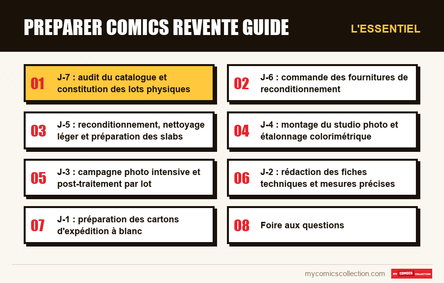 L'essentiel : preparer comics revente guide