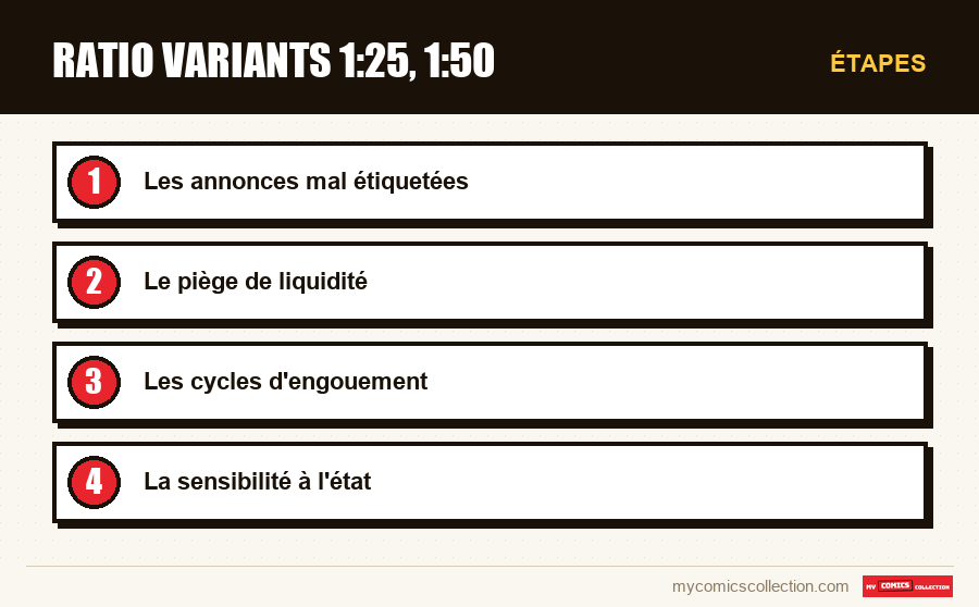 Étapes : Ratio variants 1:25, 1:50