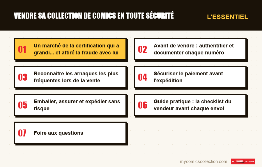 L'essentiel : Vendre sa collection de comics en toute sécurité
