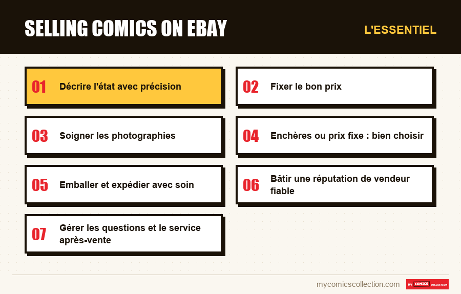 L'essentiel : selling comics on ebay