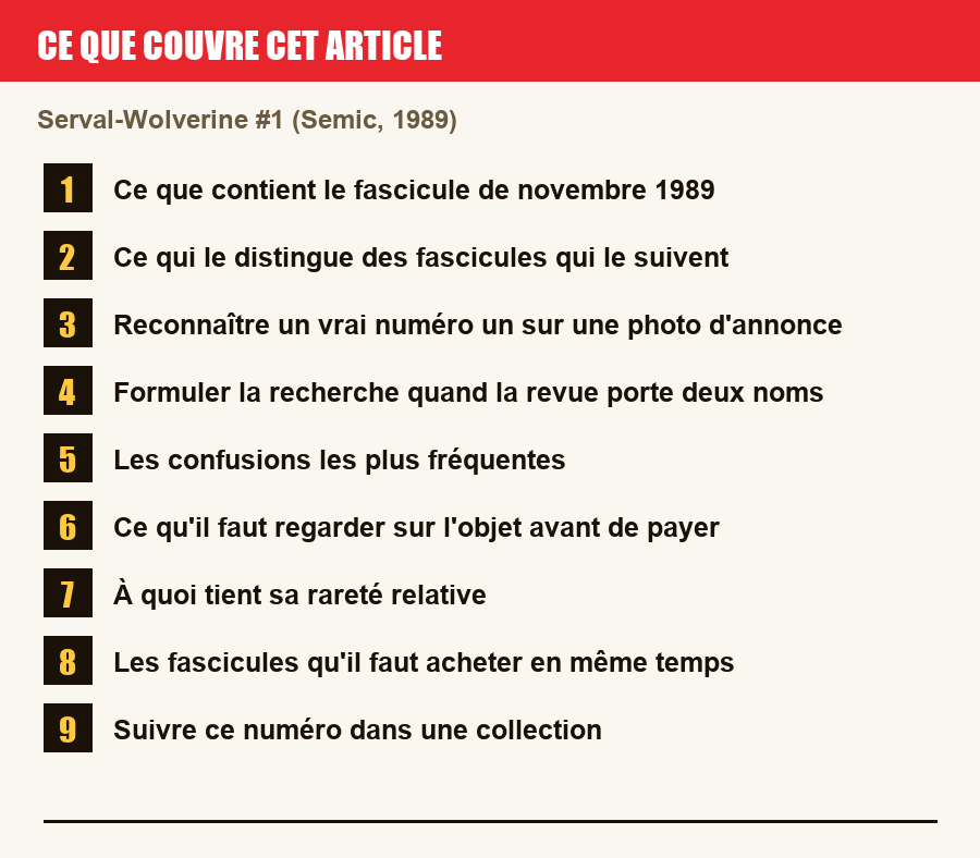 Plan de l'article section par section, de la présentation générale jusqu'aux pièges à l'achat