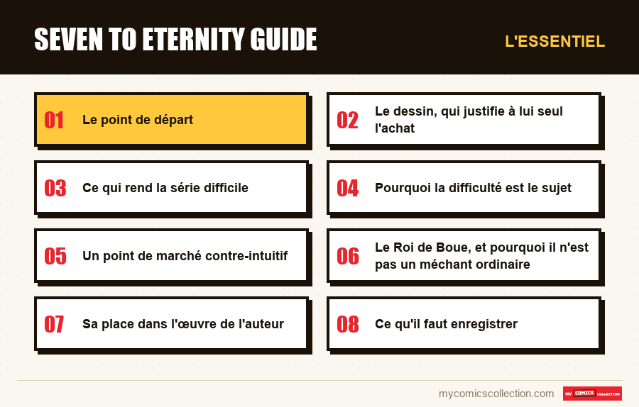 L'essentiel : seven to eternity guide