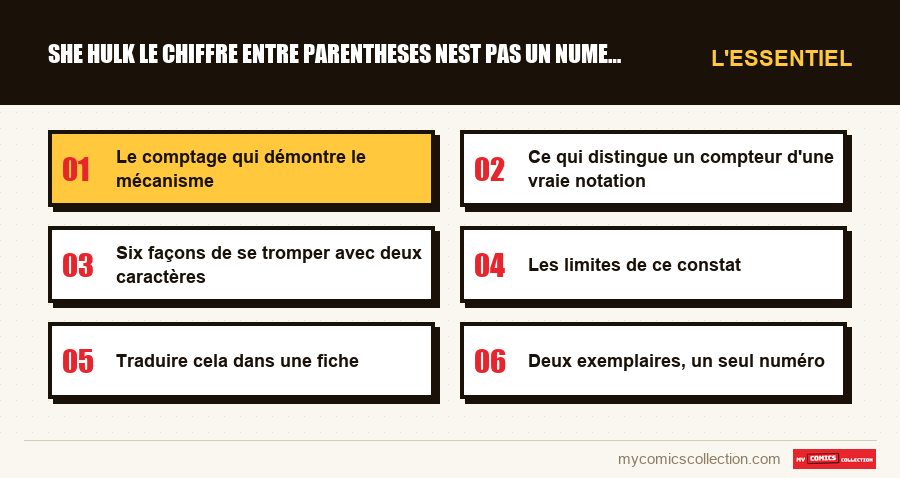 L'essentiel : she hulk le chiffre entre parentheses nest pas un numero