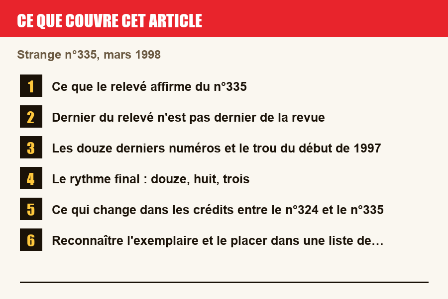 Plan de l'article section par section, de la présentation générale jusqu'aux pièges à l'achat