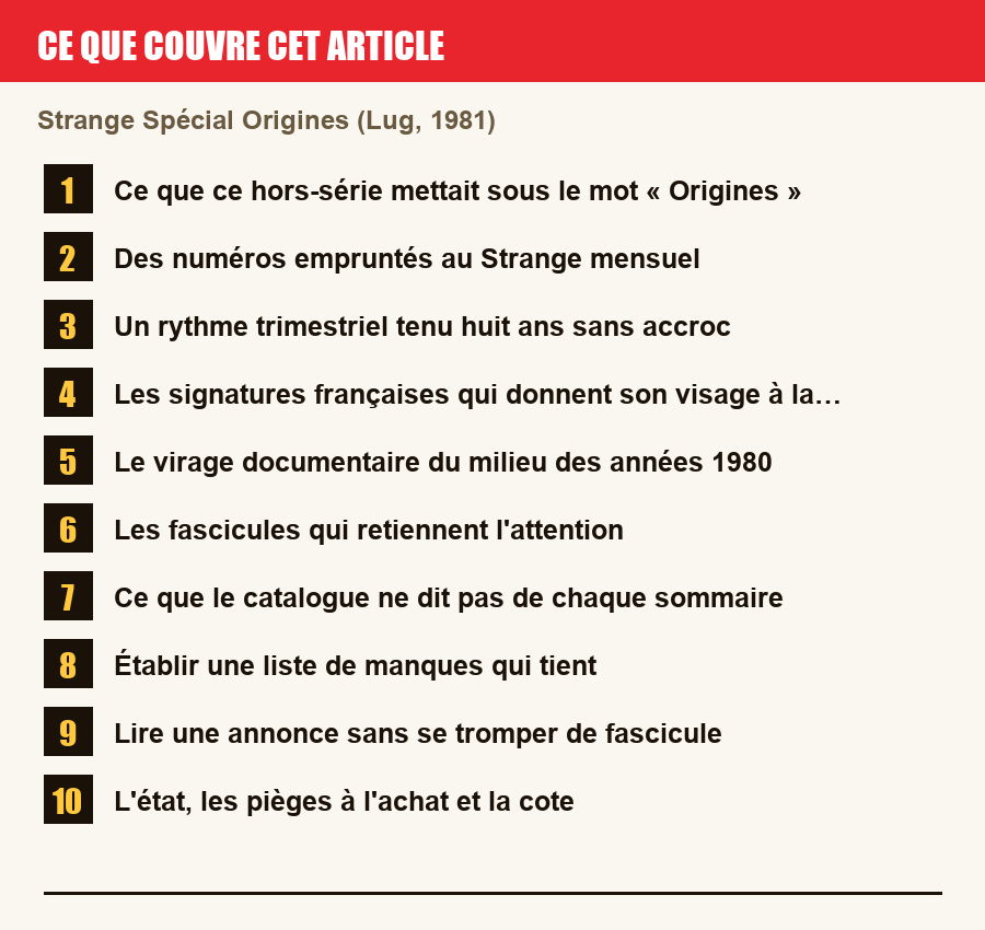 Plan de l'article section par section, de la présentation générale jusqu'aux pièges à l'achat