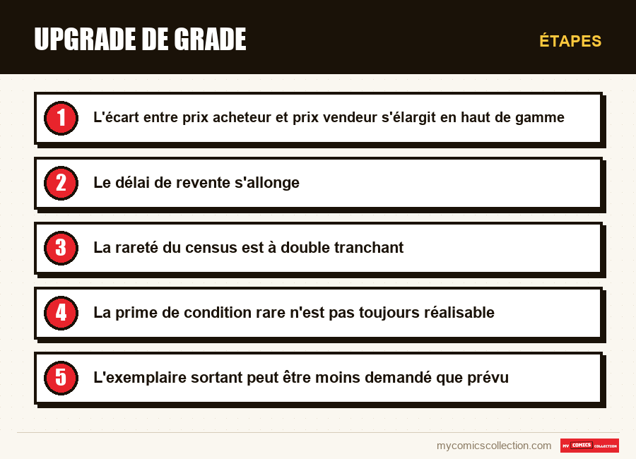 Étapes : Upgrade de grade