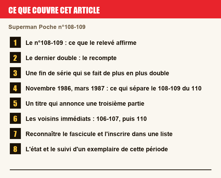 Plan de l'article section par section, de la présentation générale jusqu'aux pièges à l'achat