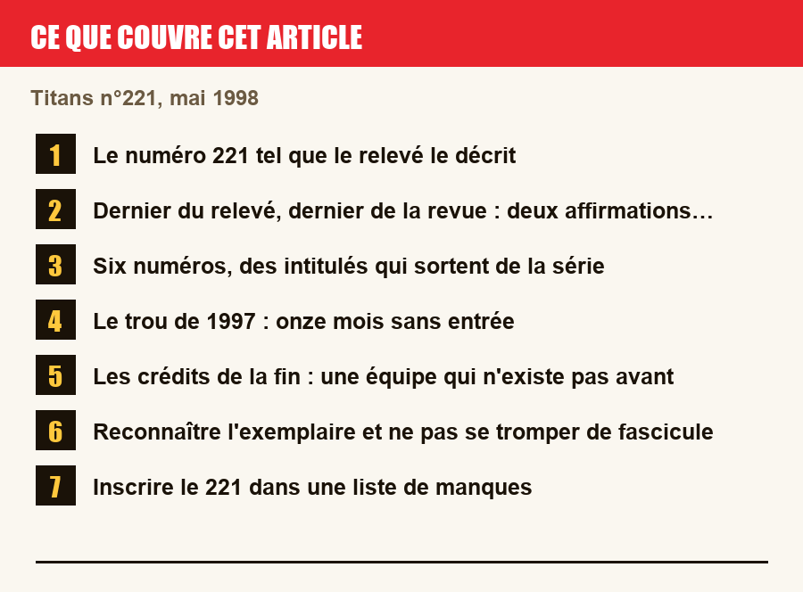 Plan de l'article section par section, de la présentation générale jusqu'aux pièges à l'achat