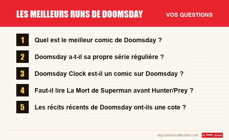 Les questions fréquentes sur Les meilleurs runs de Doomsday auxquelles répond cet article