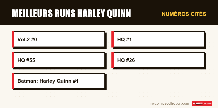 Numéros cités : Meilleurs runs Harley Quinn