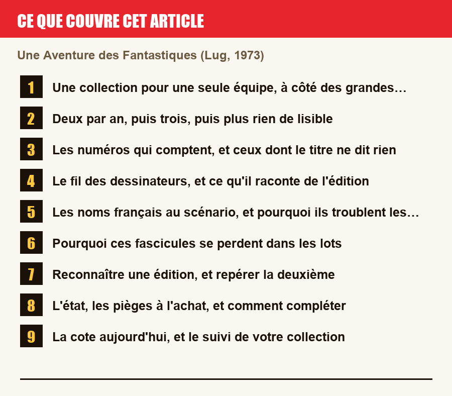 Plan de l'article section par section, de la présentation générale jusqu'aux pièges à l'achat