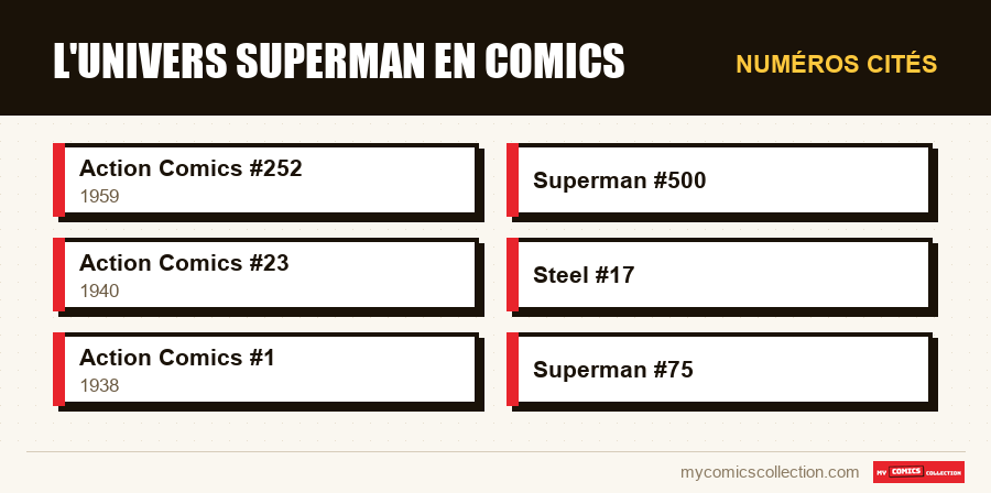 Numéros cités : L'univers Superman en comics