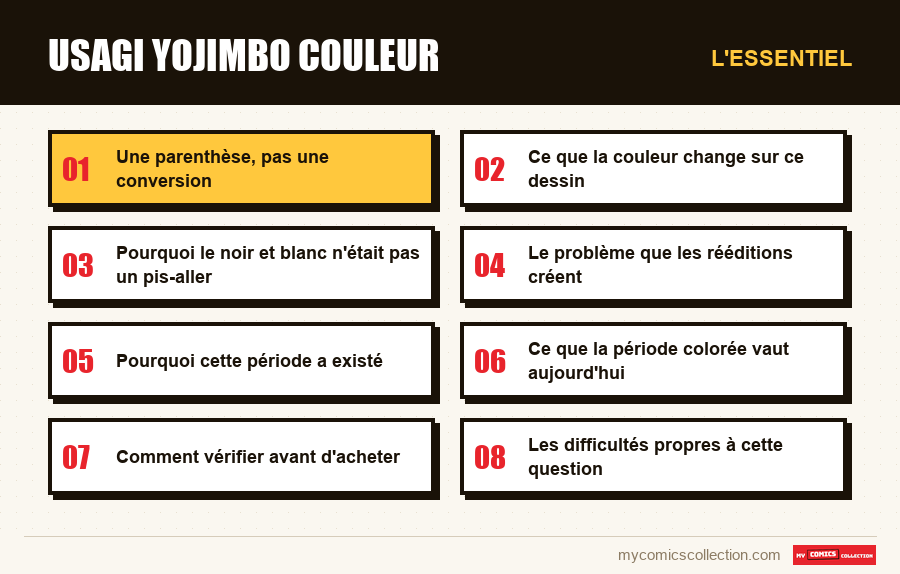 L'essentiel : usagi yojimbo couleur