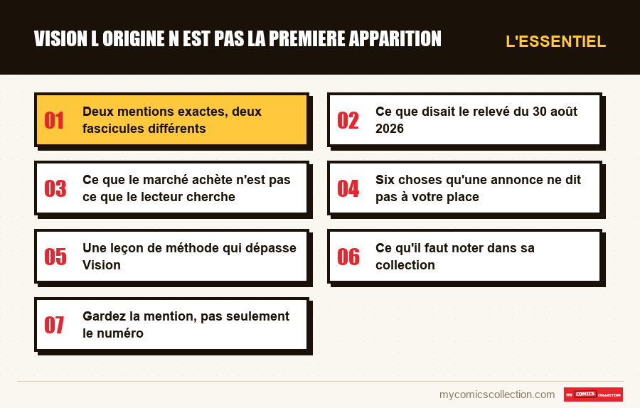 L'essentiel : vision l origine n est pas la premiere apparition