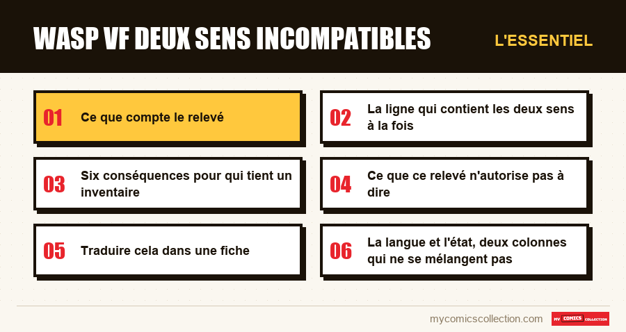 L'essentiel : wasp vf deux sens incompatibles