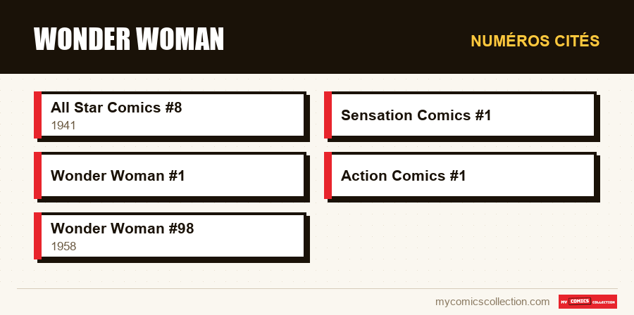 Numéros cités : Wonder Woman