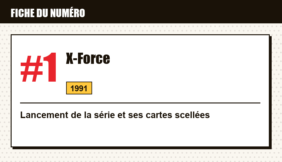 Carte d'identité : X-Force #1 (1991) : le lancement et ses cinq cartes