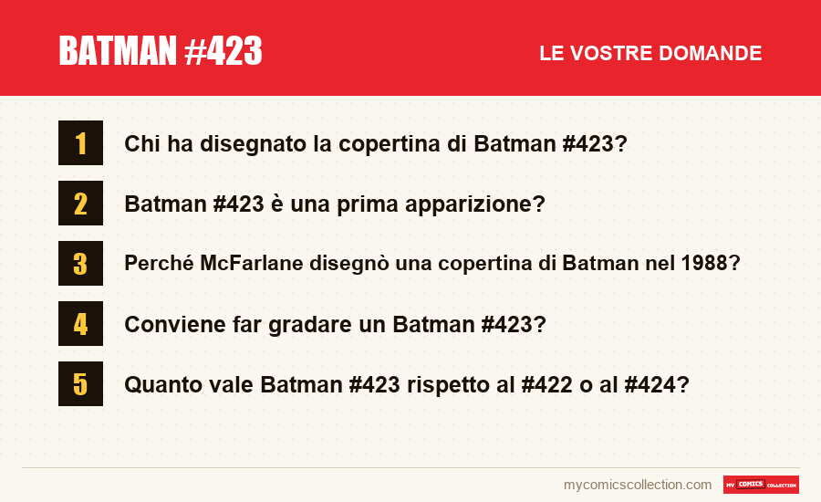 Batman #423: le domande frequenti a cui risponde questo articolo