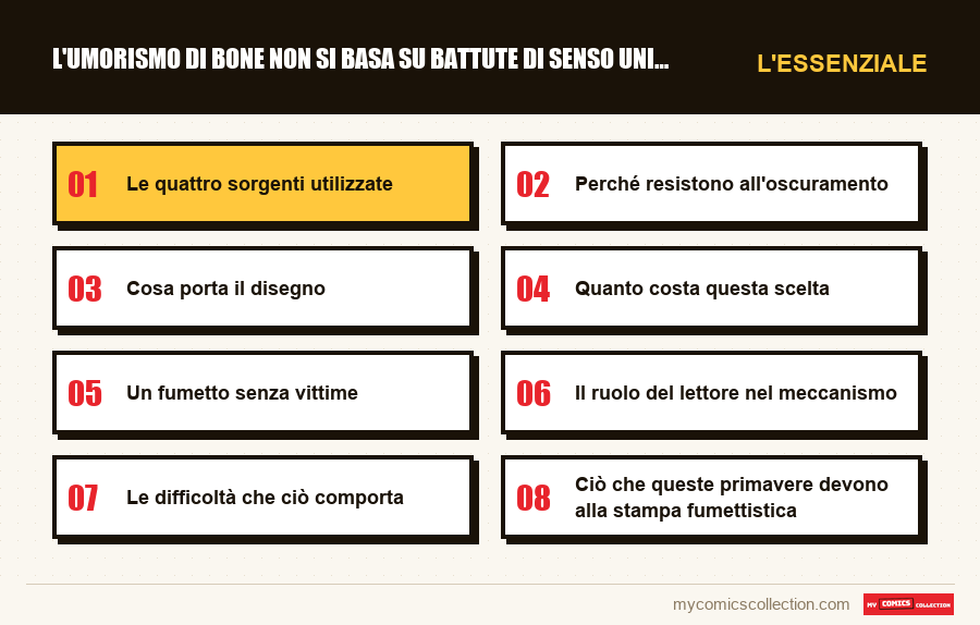 L'essenziale : L'umorismo di Bone non si basa su battute di senso unico