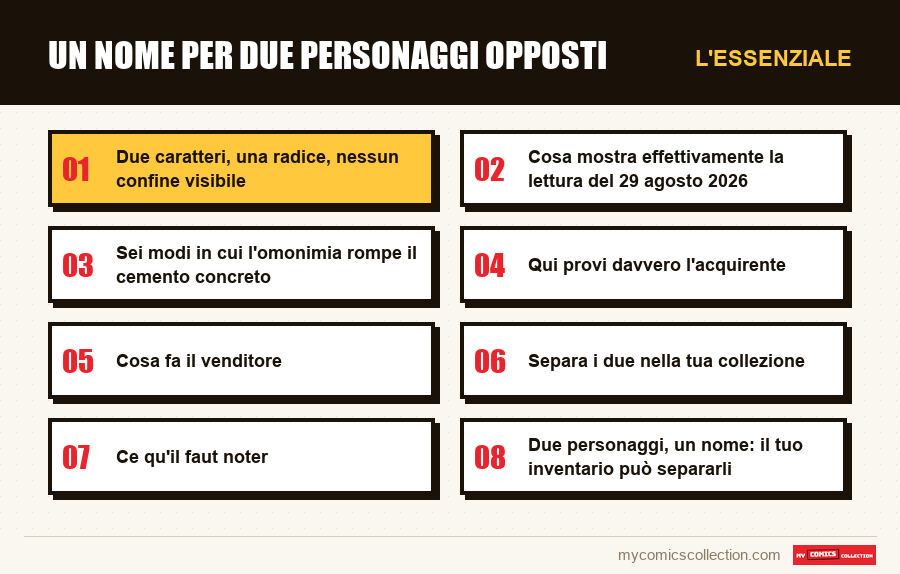 L'essenziale : Un nome per due personaggi opposti