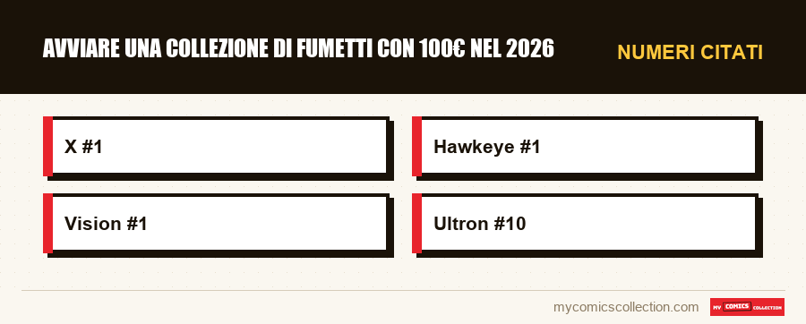 Numeri citati : Avviare una collezione di fumetti con 100€ nel 2026