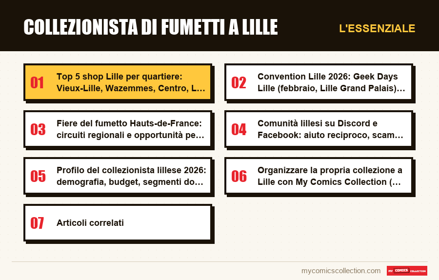L'essenziale : Collezionista di fumetti a Lille