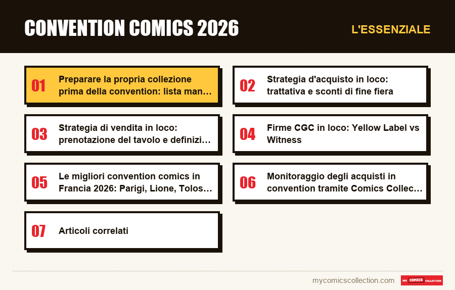 L'essenziale : Convention comics 2026