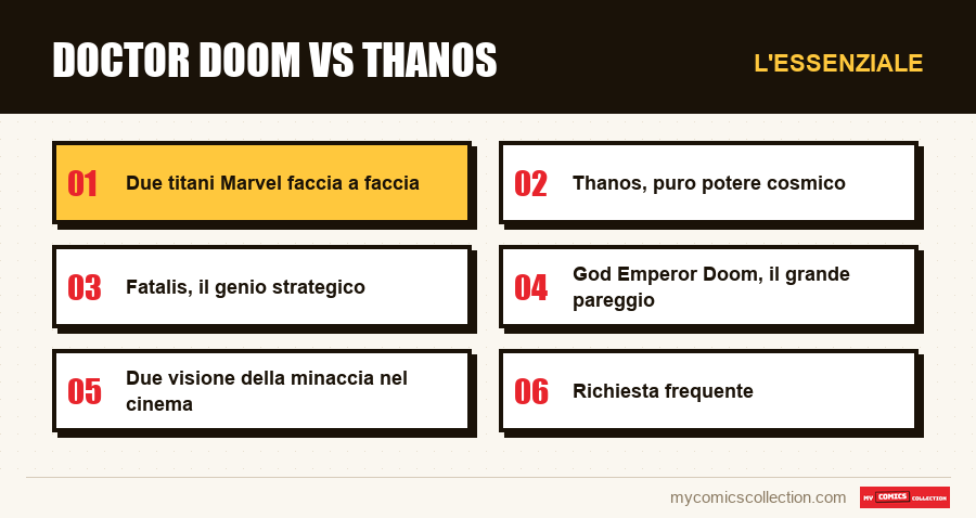 L'essenziale : Doctor Doom vs Thanos