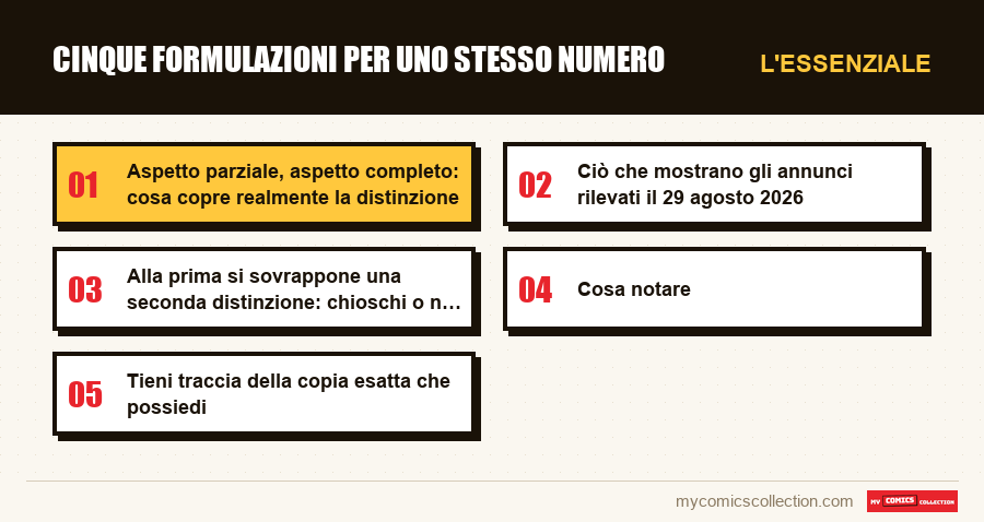 L'essenziale : Cinque formulazioni per uno stesso numero