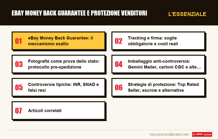 L'essenziale : eBay Money Back Guarantee e protezione venditori