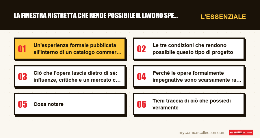 L'essenziale : La finestra ristretta che rende possibile il lavoro sperimen
