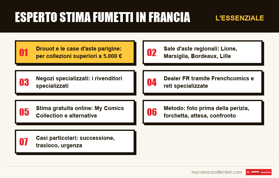 L'essenziale : Esperto stima fumetti in Francia