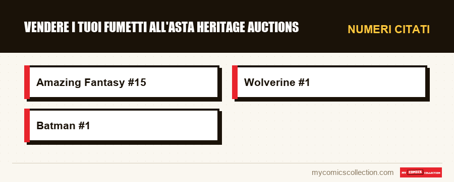 Numeri citati : Vendere i tuoi fumetti all'asta Heritage Auctions
