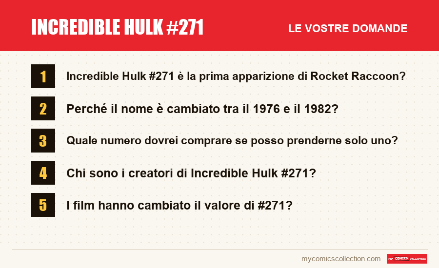 Incredible Hulk #271: le domande frequenti a cui risponde questo articolo