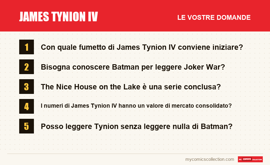 James Tynion IV: le domande frequenti a cui risponde questo articolo