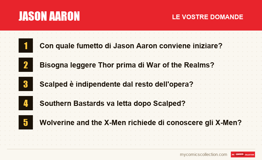 Jason Aaron: le domande frequenti a cui risponde questo articolo