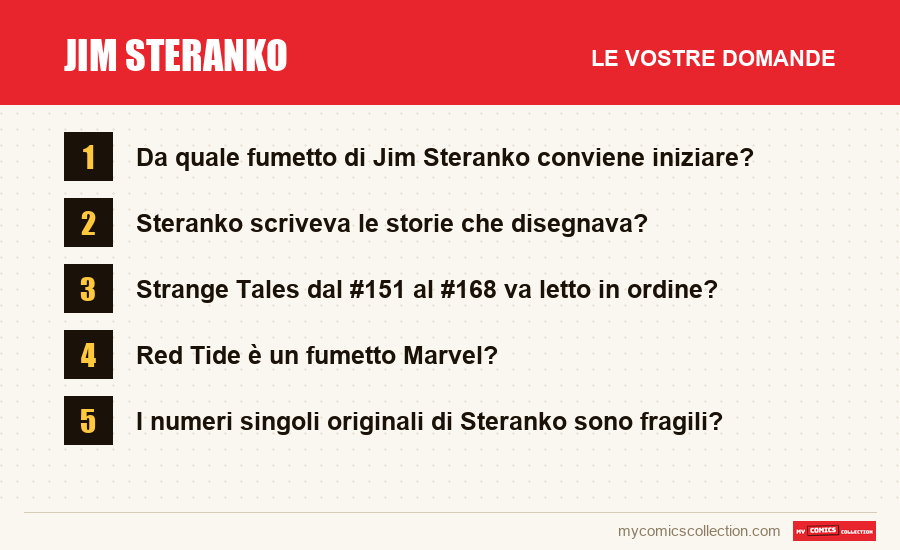 Jim Steranko: le domande frequenti a cui risponde questo articolo