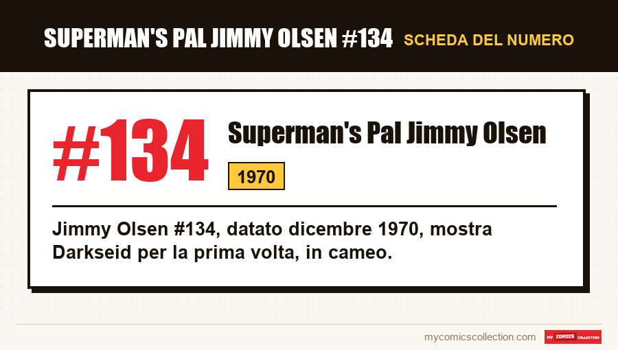 Scheda di Superman's Pal Jimmy Olsen #134: numero, anno e perché è un numero chiave