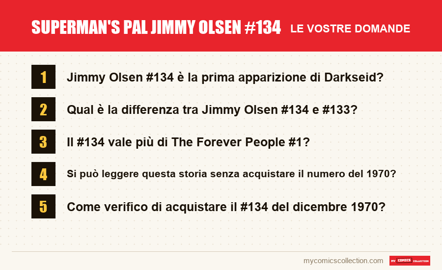 Superman's Pal Jimmy Olsen #134: le domande frequenti a cui risponde questo articolo