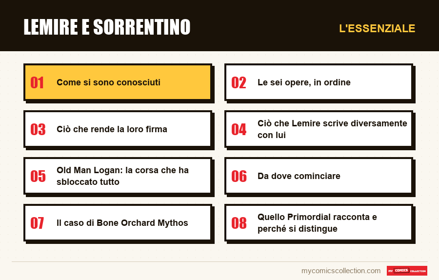 L'essenziale : Lemire e Sorrentino