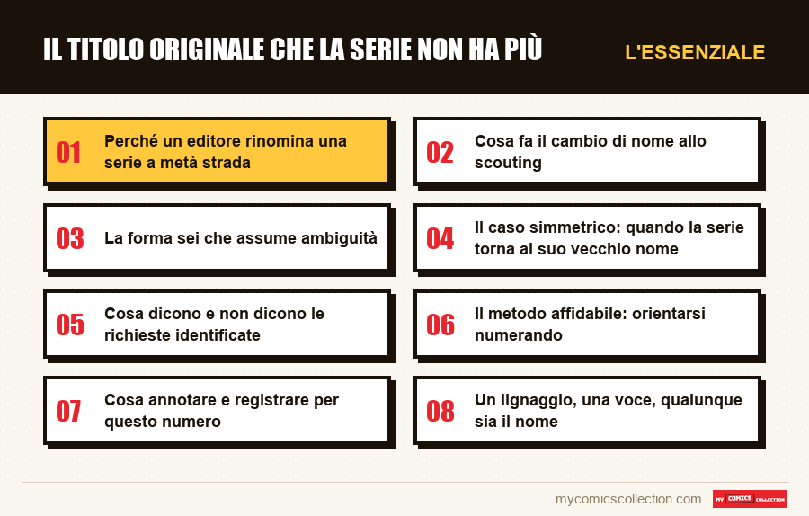 L'essenziale : Il titolo originale che la serie non ha più