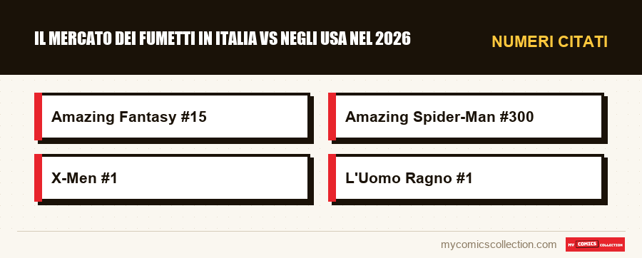 Numeri citati : Il mercato dei fumetti in Italia vs negli USA nel 2026